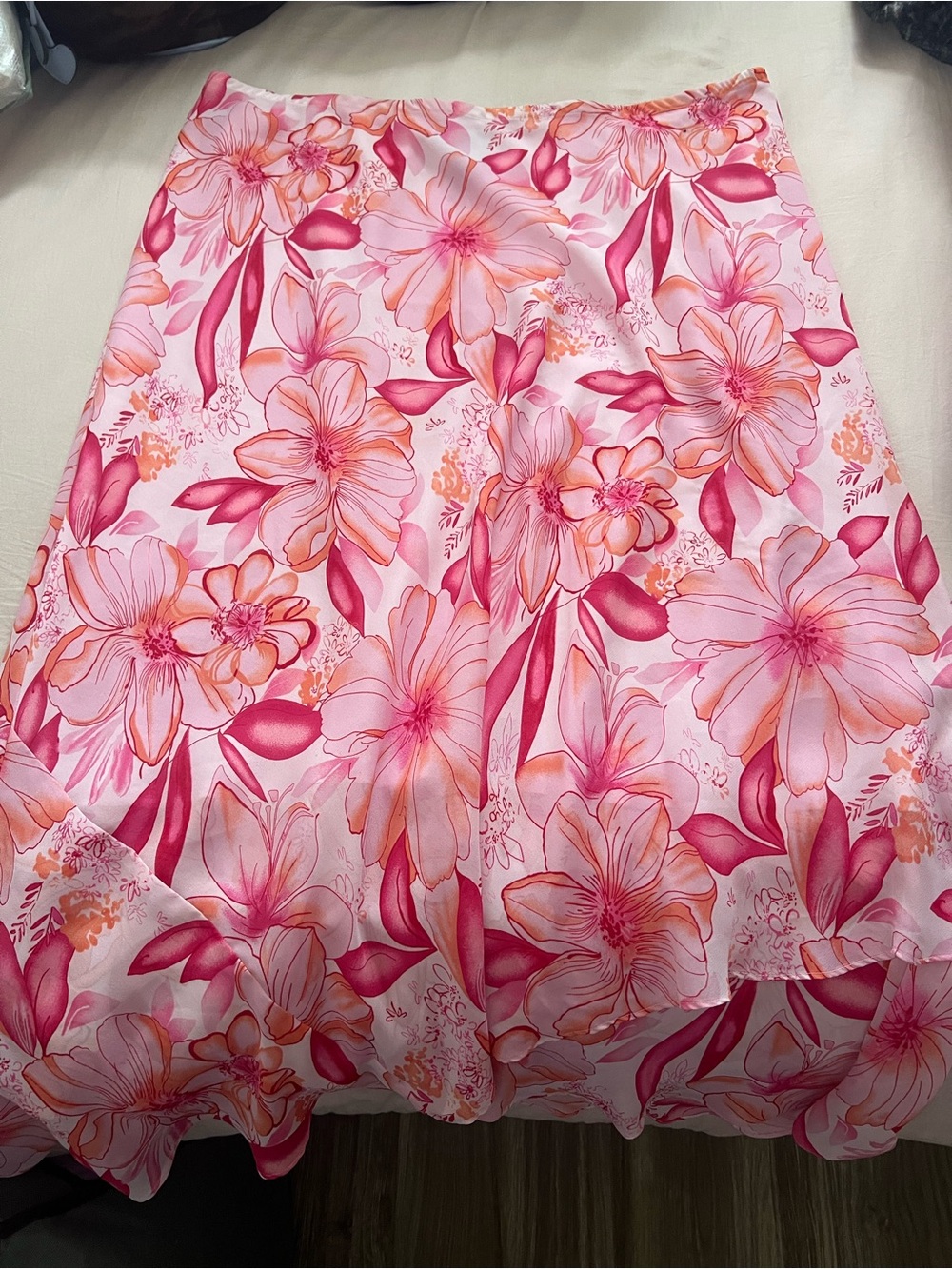 Lane Bryant Pink Floral Fairy Zara Larson type Skirt